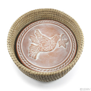 Breadwarmer & Basket | Peace Dove