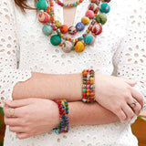 Kantha Triple Stacked Cuff