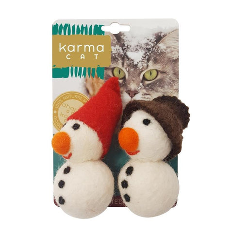Cat Toy | Snowman | Set of 2