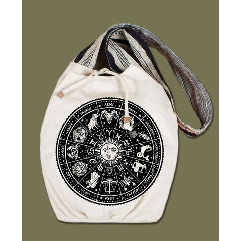 Canvas Boho Bag | Natural | Zodiac