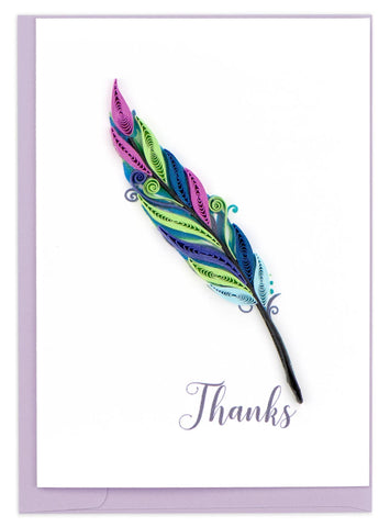 Quilling Card Gift Enclosure | Thanks