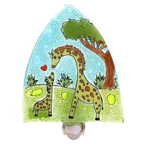 Recycled Glass Night Light  | Giraffes