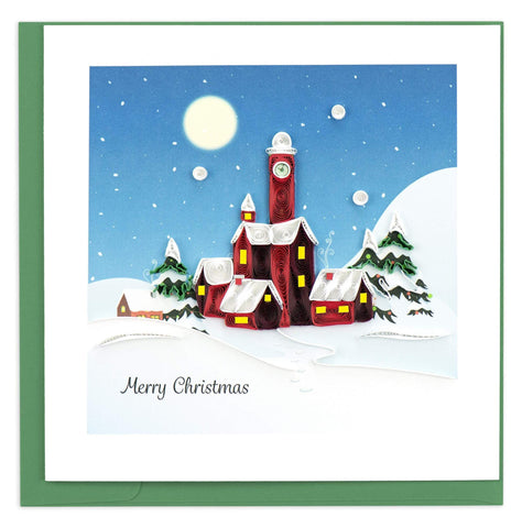 Santa's Village Quilling Card