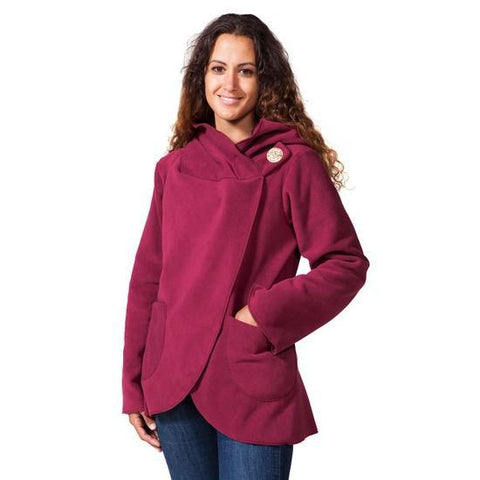 Fleecia Wrap Jacket | Burgundy | 5 Sizes