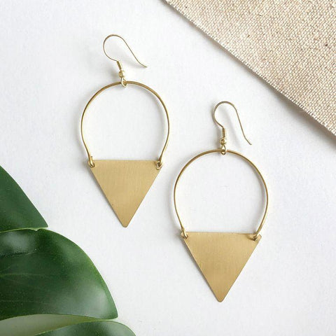 Peaked Sphere Earrings | Gold