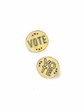 Brass Pin | VOTE