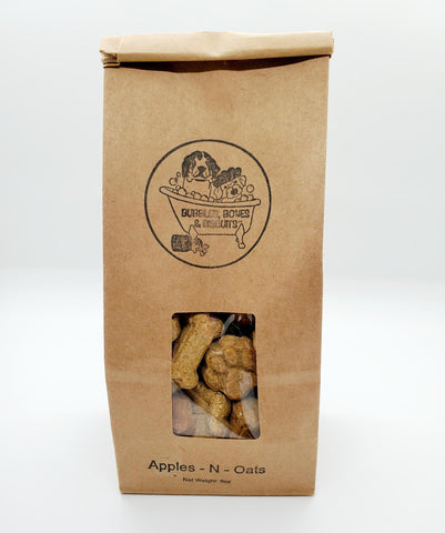 Handmade Dog Treats | Apples-N-Oats | 2 Sizes |