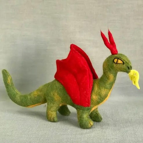 Felted Wool Dragon | Green