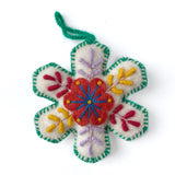 Embroidered Snowflake Ornament