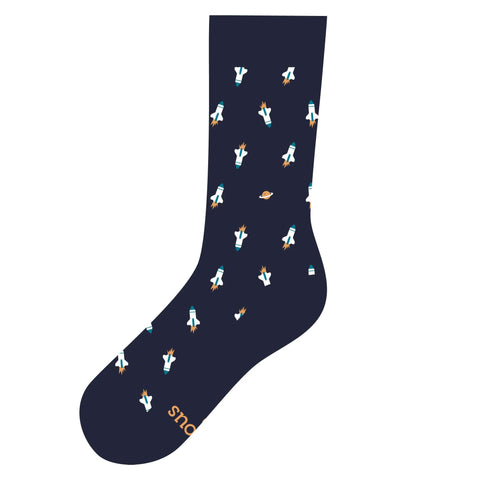Socks That Support Space Exploration | Racing Rocket Ships