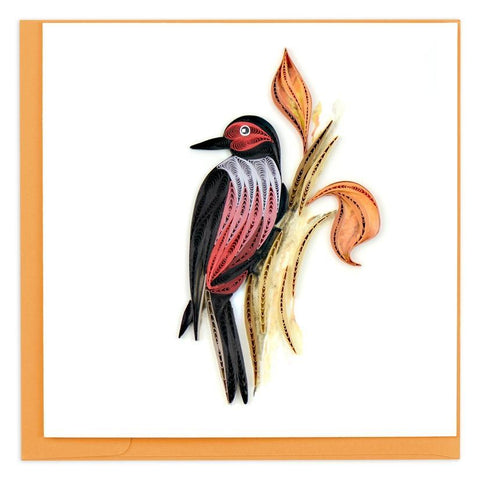 Lewis's Woodpecker Quilling Card