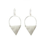 Peaked Sphere Earrings | Silver