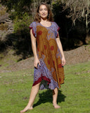 Rayon Cap Sleeve Flower Dress | 6 colors |