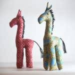 Kitenge Stuffed Animal | Medium | Giraffe