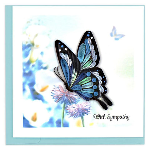 Sympathy Butterfly Quilling Card