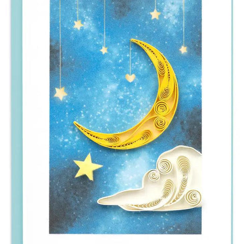 Quilling Card Gift Enclosure | Moon and Stars