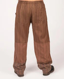 Unisex Patchwork Pants | Brown | 5 sizes