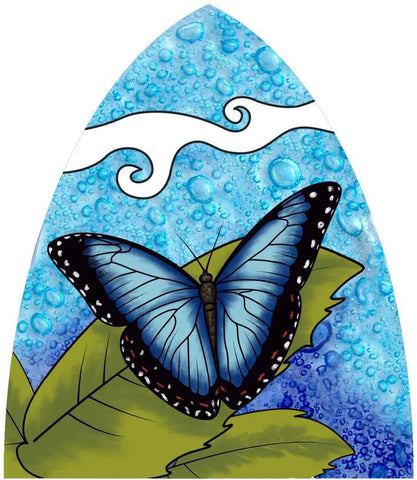 Recycled Glass Night-Light  | Blue Butterfly