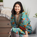 Upcycled Sari Spa Bathrobe