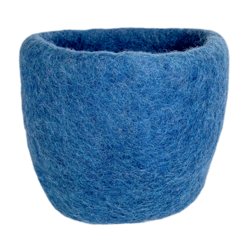 Cozy Felt Planter | Denim