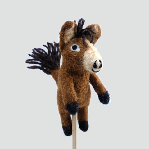 Felted Wool Finger Puppet | Horse