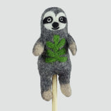 Felted Wool Finger Puppet | Sloth