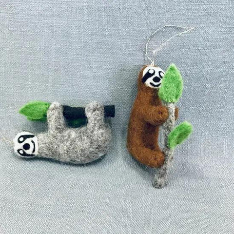 Wool Ornament | Sloth
