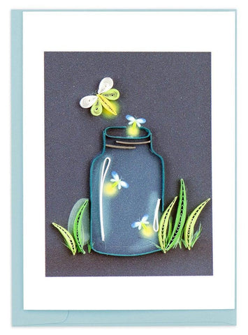 Quilling Card Gift Enclosure | Fireflies