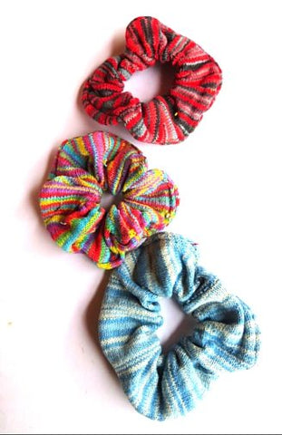 Scrunchie | Striped Cotton