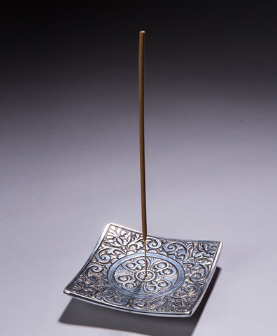 Aluminum Incense Holder | Square Patterned