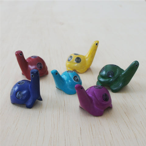 Single Tiny Bright Soapstone Turtle