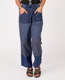 Unisex Patchwork Pants | Blue | 5 sizes