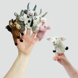 Felted Wool Finger Puppet | Cow