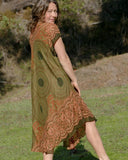 Rayon Cap Sleeve Flower Dress | 6 colors |