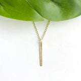 Dangling Bar Necklace | Gold