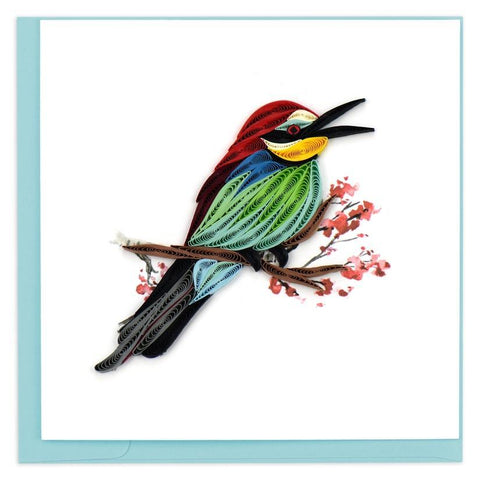 Bee-eater Quilling Card