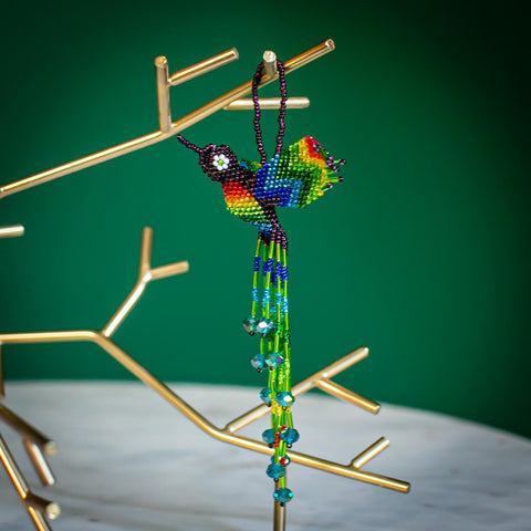 Beaded Ornament | Hummingbird