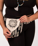 Canvas Hip Bag | Natural | Celestial Sun