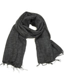 Brushed Woven Shawl | Charcoal
