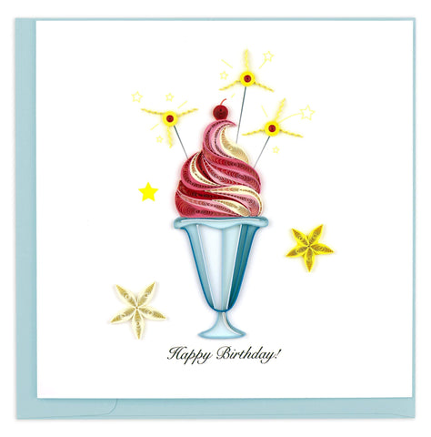 Birthday Sundae Quilling Card