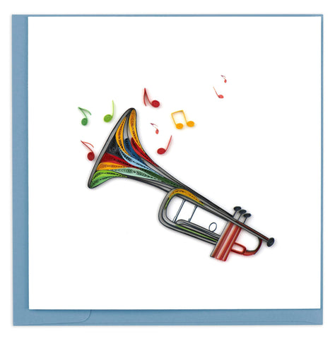 Trumpet Quilling Card