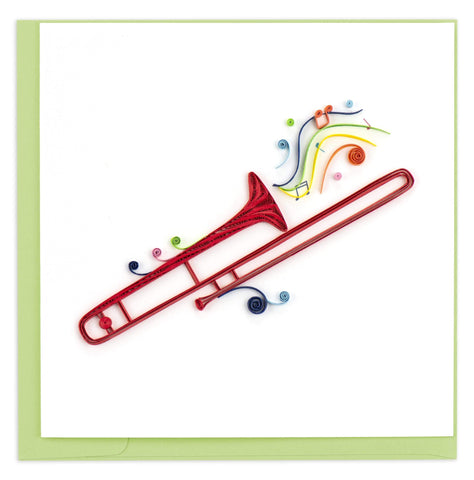 Trombone Quilling Card