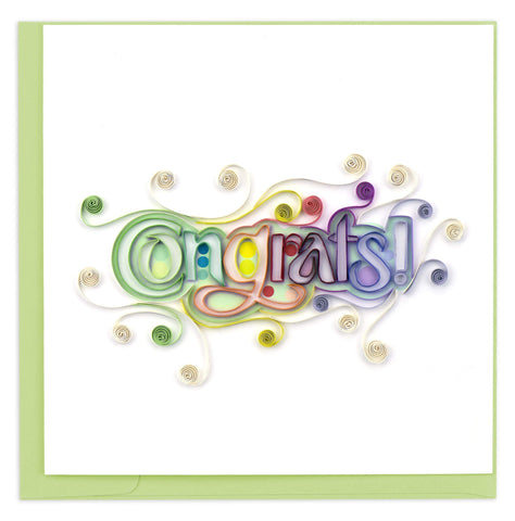 Congrats Quilling Card