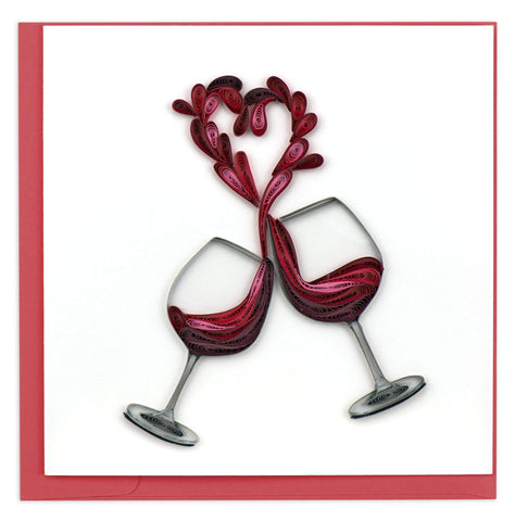 A Toast to Love Quilling Card