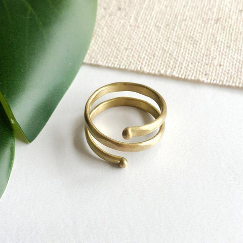 Double Wrap Ring | Gold
