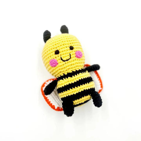 Knit Rattle | Friendly Bumblebee