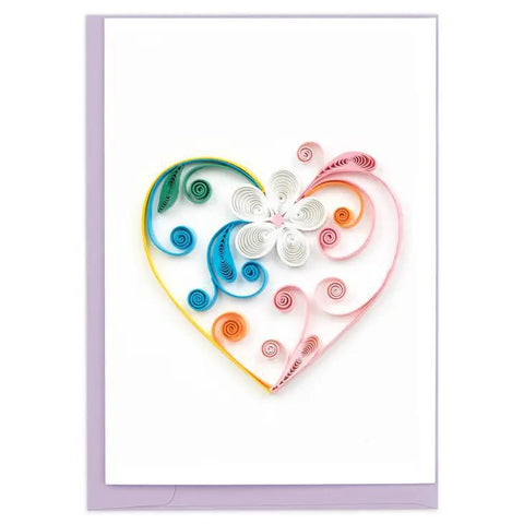 Quilling Card Gift Enclosure | Colorful Heart