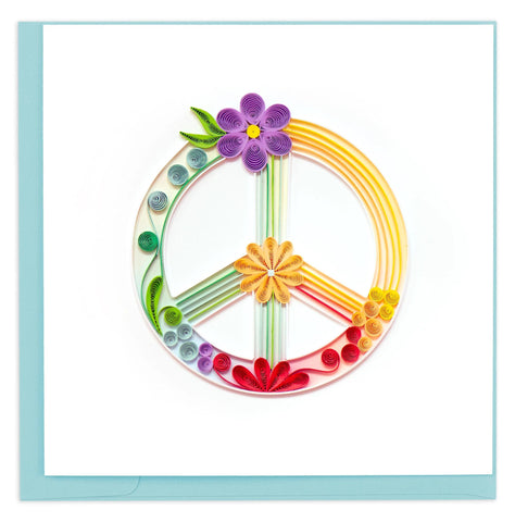 Peace Sign Quilling Card