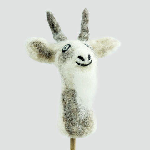 Felted Wool Finger Puppet | Goat