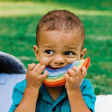 Knit Rattle | Friendly Rainbow
